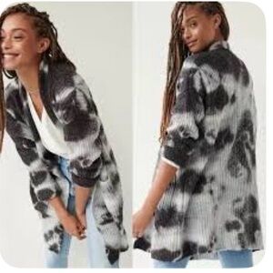 Anthropologie Monochrome Tie-Dye Cardigan